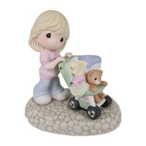 Precious Moments Love Is On The Way Porcelain Bisque Bisque Figurine 122005